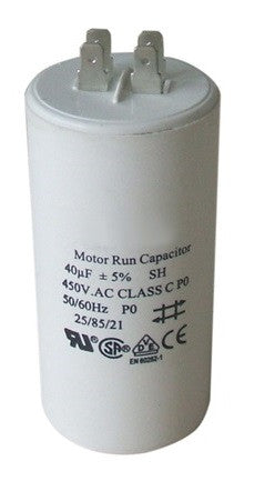 Condensateur 40µf marche démarrage moteur cosses 40 mf micro farad 450v comar ducati aerzetix karcher miflex - ECLATS DESTOCKAGE