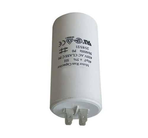 Condensateur 40 mf micro farad DUCATI energia 16.10.29 40 uF +-5% pour moteur 450V avec cosse ECLATS DESTOCKAGE