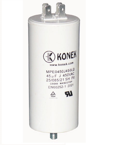 Condensateur 45µf 45uf 45mf 45 mf µf micro farad 450v cbb60 condo demarrage moteur cosse am - ECLATS DESTOCKAGE