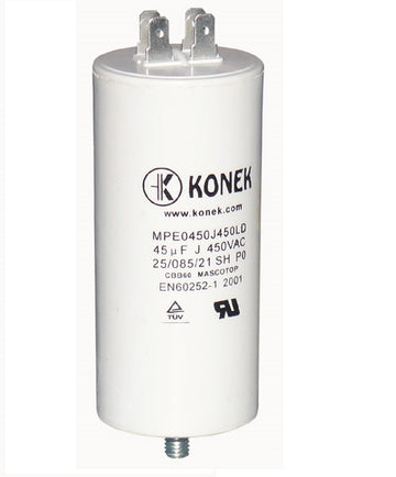 Condensateur 45µf 45uf 45mf 45 mf µf micro farad 450v cbb60 condo demarrage moteur cosse am - ECLATS DESTOCKAGE