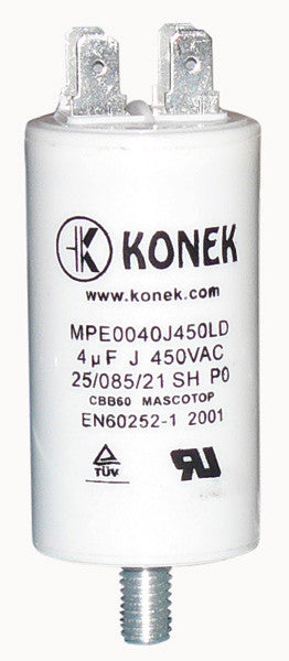 Condensateur 4uf 4µf 4 mf micro farad 400/450 v candy cd243a cd255 lv138rb rosieres - ECLATS DESTOCKAGE