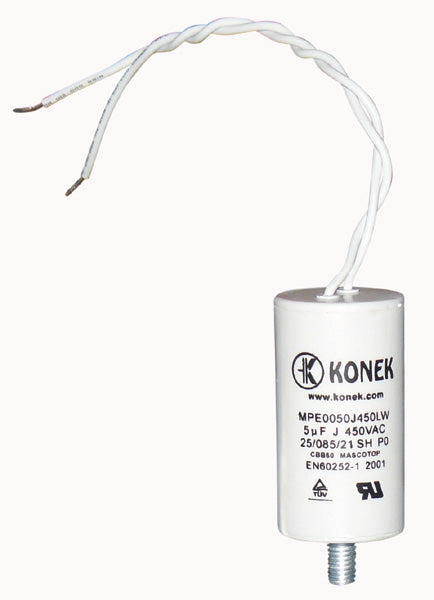 Condensateur cbb60 condo fil 5mf 5 mf micro farad 450v cable demarrage moteur cddem250v5mff - ECLATS DESTOCKAGE