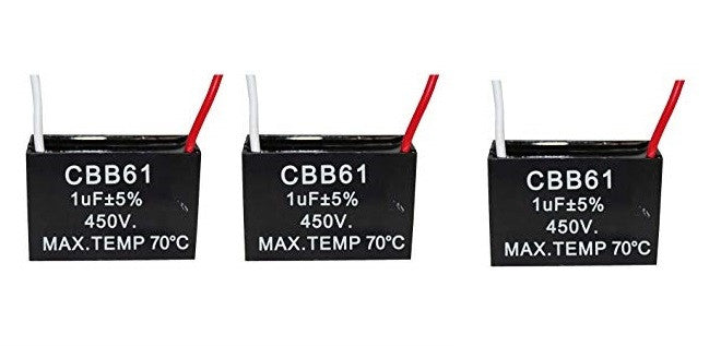 3 Condensateur cbb61 1uf 450v 1mf 1 mf uf micro farad 50/60hz condo demarrage moteur MOTCAP1UF450V-B ECLATS DESTOCKAGE