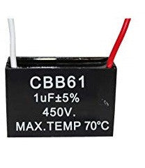 Condensateur cbb61 1uf 450v 1mf 1 mf uf micro farad 50/60hz condo demarrage moteur MOTCAP1UF450V-B ECLATS DESTOCKAGE