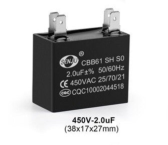 Condensateur cbb61 4 pin 2uf 250v 450v 2mf 2 mf uf micro farad 50/60hz condo demarrage moteur ECLATS DESTOCKAGE
