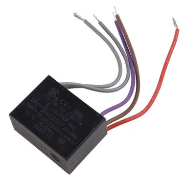 Condensateur cbb61 4uf+5uf+7uf 5 fil 250v 300v pour ventilateur plafond 4mf+5mf+7mf ECLATS DESTOCKAGE