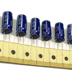 Condensateur chimique électrolytique 100 uf mf 160v radial 105°c pas 7.62 cdr105160v100mf7 - ECLATS DESTOCKAGE