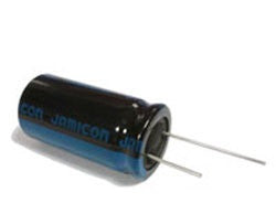 Condensateur chimique radial 22mf 100v pas 5mm ref:cdr1j100v22mf5 ECLATS DESTOCKAGE