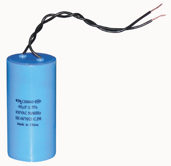 Condensateur condo a fil 40mf 40uf 40 mf uf micro farad cbb60 450v cable demarrage moteur comar ducati aerzetix karcher miflex - ECLATS DESTOCKAGE
