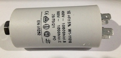 Condensateur de demarrage 16µf 16mf 16 mf µf micro farad pour lave linge samsung indesit f502 fl412 - ECLATS DESTOCKAGE