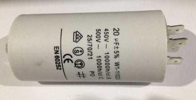 Condensateur de démarrage cosse faston 20µf 20 mf µf uf mf EXACTA600 - 9210006I3 (THOMSON) - ECLATS DESTOCKAGE