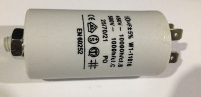 Condensateur de démarrage moteur mk 10µf 10 mf µf micro farad 400v  450 v/ac wb40100/a - ECLATS DESTOCKAGE