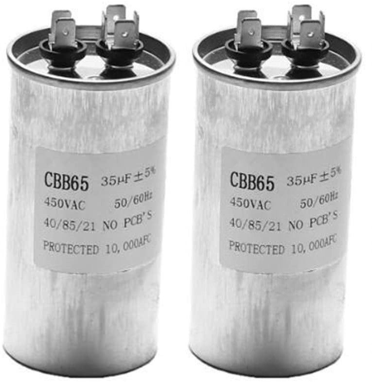 2 Condensateur Demarrage CBB65 35UF moteur Compresseur Climatiseur 450v refrigerateur lave-linge ventilateur ECLATS DESTOCKAGE