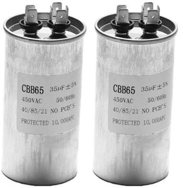 2 Condensateur Demarrage CBB65 35UF moteur Compresseur Climatiseur 450v refrigerateur lave-linge ventilateur ECLATS DESTOCKAGE
