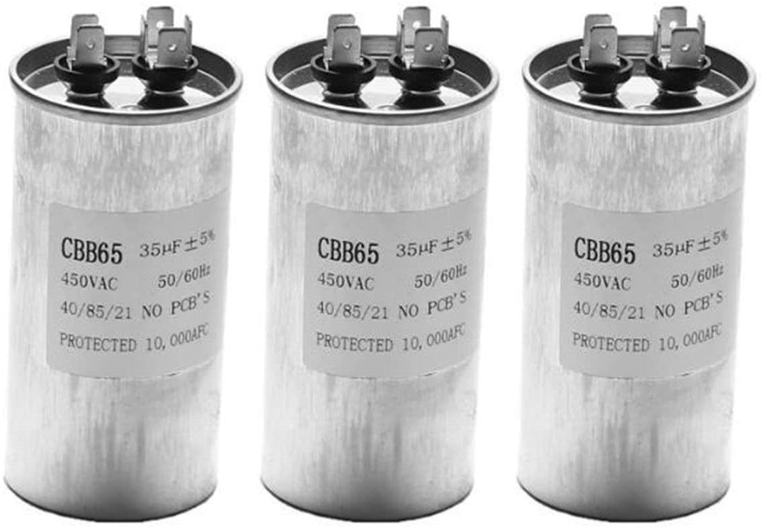3 Condensateur Demarrage CBB65 35UF moteur Compresseur Climatiseur 450v refrigerateur lave-linge ventilateur ECLATS DESTOCKAGE