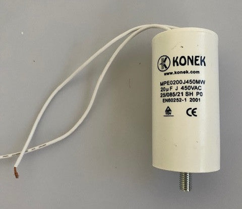 Condensateur demarrage moteur 20µf 20 uf mf micro farad 400v 450v 500v condo avec fil cable - ECLATS DESTOCKAGE