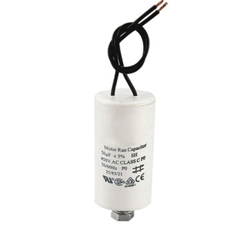 Condensateur demarrage moteur condo à fil 50µf 50 mf micro farad condo 400v 450v 500v - ECLATS DESTOCKAGE
