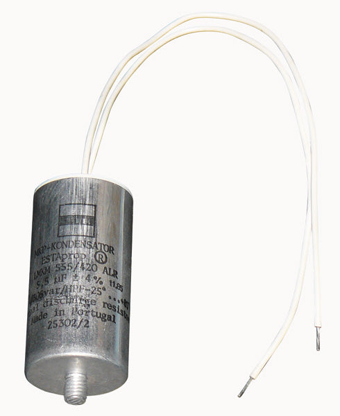 Condensateur electrique cbb60 fil 5.5mf 5.5 mf micro farad 400v 420v 450v 500v R0024 moteur cddem420v5mf5f - ECLATS DESTOCKAGE