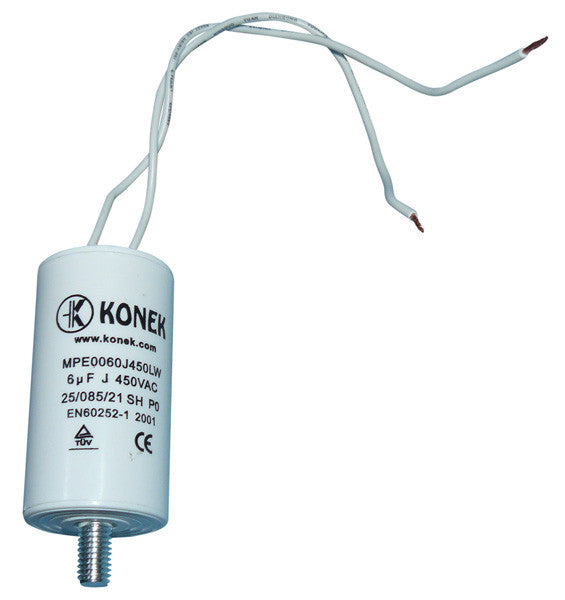 Condensateur electrique condo fil 6uf 6 mf micro farad 400v 450v 500v ECLATS DESTOCKAGE