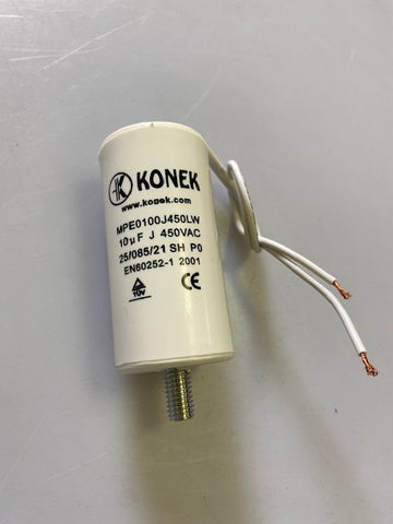Condensateur fil 10µf 10 mf micro farad 450 v/ac cbb60 condo de démarrage moteur connexion par fils - ECLATS DESTOCKAGE
