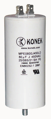 Condensateur permanent 80uf faston 80 µf mf micro farad 450v condo demarrage moteur - ECLATS DESTOCKAGE