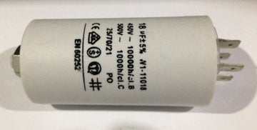 Condensateur permanent demarrage moteur 18µf 18 µf mf micro farad 450v double cosses - ECLATS DESTOCKAGE