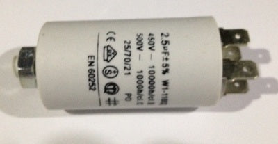 Condensateur pompe 2mf 450v chaffoteaux 60028463 2µf 2 mf µf ufmicro farad 450v cosse faston - ECLATS DESTOCKAGE