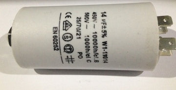 Condo demarrage moteur cosse 14µf 14 mf µf micro farad 450v 50/60 hz condensateur - ECLATS DESTOCKAGE