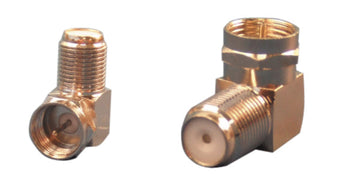 Connecteur f mâle coude vers f femelle adaptateur tv accessoires cf13 raccordement antennes ECLATS DESTOCKAGE