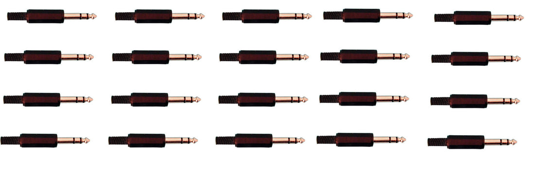 20 Connecteur hifi jack mâle stereo 6,35 sonorisation sono sound system ECLATS DESTOCKAGE