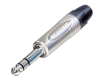 Connecteur jack 3 points mâle 6.3mm nickel neutrik np3x velleman ECLATS DESTOCKAGE