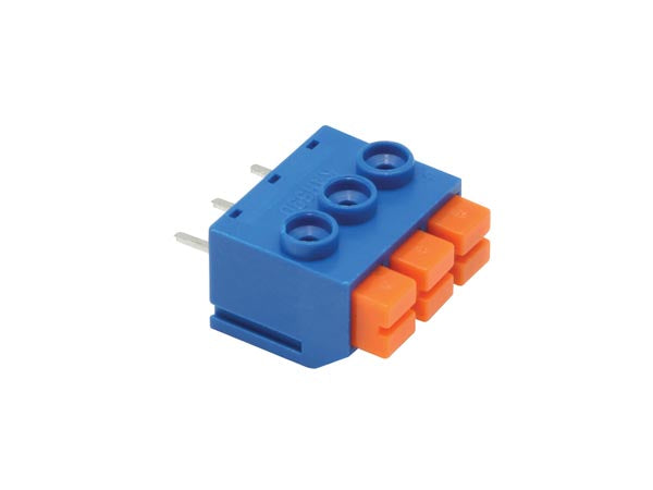Connecteur rapide bleu pour montage sur ci - 3 contacts au pas de 5mm  screw03slb ECLATS DESTOCKAGE