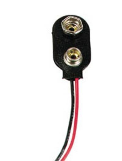 Contact a pression pour 1 pile 9v 6f22 type i batterie velleman fils 15cm ECLATS DESTOCKAGE