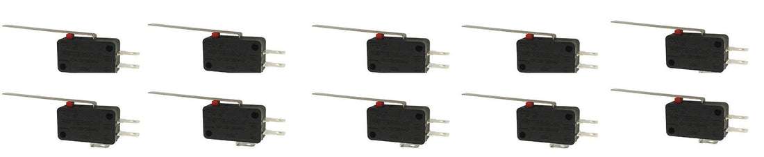 10 Contact autoprotection 6a sous 220v long levier ms12-l micro switch interrupteur ECLATS DESTOCKAGE