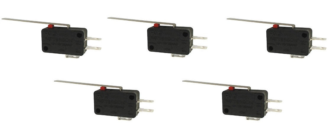 5 Contact autoprotection 6a sous 220v long levier ms12-l micro switch interrupteur ECLATS DESTOCKAGE