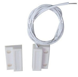 Contact blanc nf saillie 23mm detecteur ouverture 114ms capteur magnetique pour alarme - ECLATS DESTOCKAGE
