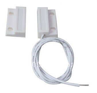 Contact blanc saillie nf 23mm detecteur ouverture 114ms capteur magnetique pour alarme - ECLATS DESTOCKAGE