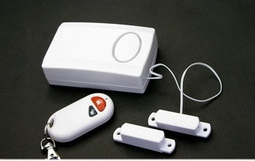 Contact porte fenetre sans fil alarme avec sirene et telecommande marche arret lk-6688 - ECLATS DESTOCKAGE
