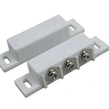 Contacteur detecteur magnetique ouverture alarme contact no nf saillie ivoire capteur - ECLATS DESTOCKAGE