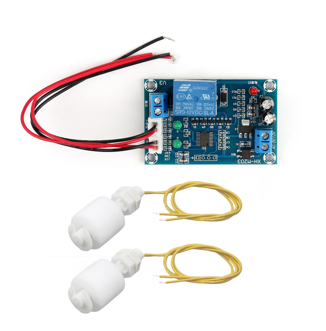 Controleur de niveau eau automatique pompe xh-m203 + 2 detecteurs de niveau d eau floodsw1 ECLATS DESTOCKAGE
