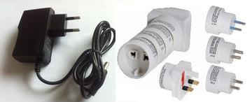 Convertisseur 110v 220v vers 24v ac adaptateur secteur + 4 adaptateurs - ECLATS DESTOCKAGE