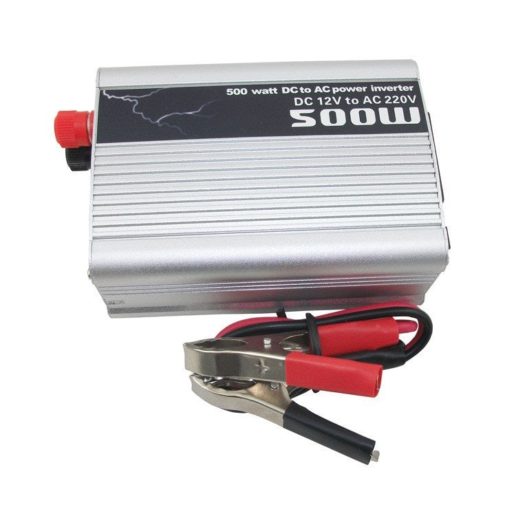 Convertisseur 12v / 230v pour voiture, 500w + port usb 5v 220v 240v - ECLATS DESTOCKAGE