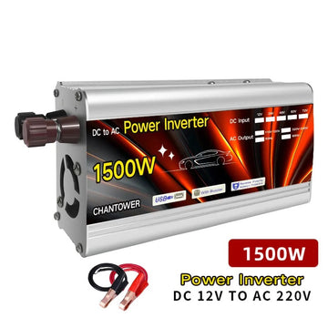 Convertisseur 1500w 12 220 12vcc 240vca crete continu 800w 12v 220v 230v 240v survolteur - ECLATS DESTOCKAGE