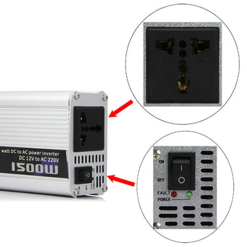 Convertisseur 1500w crete 800w continu 12v 220v 230v 240v survolteur inverteur 12 220 12vcc 240vca - ECLATS DESTOCKAGE