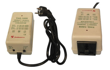 Convertisseur 220v 110v 100w reversible 110/220 240v 115v 230v changeur tension electrique - ECLATS DESTOCKAGE