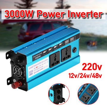 Convertisseur 24v 220v 3kw 3000w crete ECRAN lcd 4 USB 230v 240v 3000 watt 24 volt ECLATS DESTOCKAGE