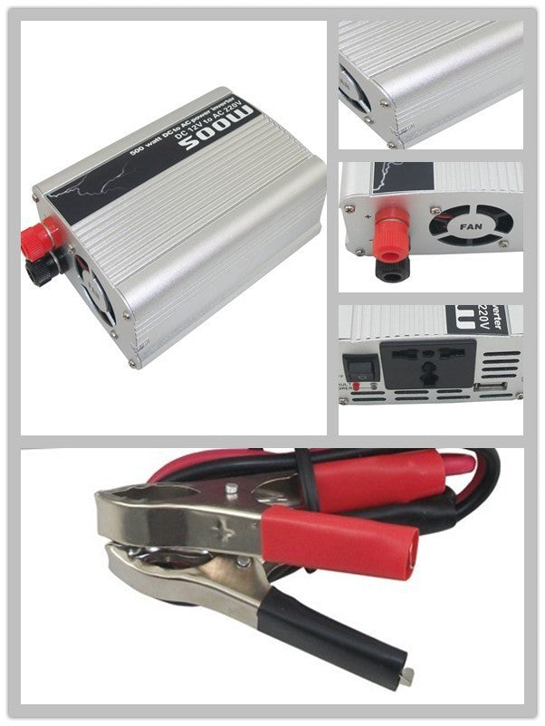 Convertisseur 500w 12v à 230v avec sortie usb 5v 220v 240v - ECLATS DESTOCKAGE