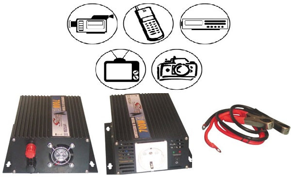 Convertisseur changeur de tension 12v 220v 700w 1400w 300w 400w 500w 600w 230v 240v - ECLATS DESTOCKAGE