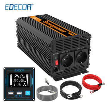 Convertisseur de tension 3000w 3500w 4000w 5000w 6000w crete 24v 220v 230v ECLATS DESTOCKAGE