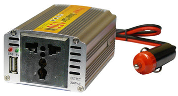 Convertisseur electronique tension 12v 220v 150w changeur 12vcc 210v 220vca 230v 240v - ECLATS DESTOCKAGE